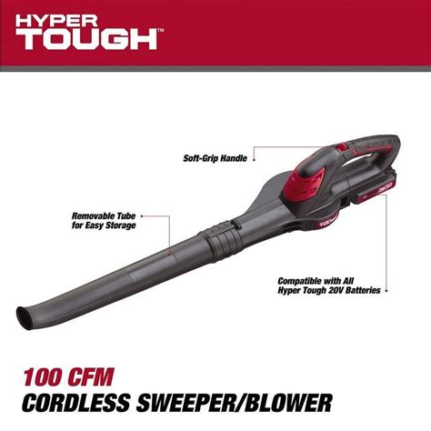 Restored Hyper Tough 20v Max Cordless 130 Mph Sweeperblower 20ah Battery And Charger Included