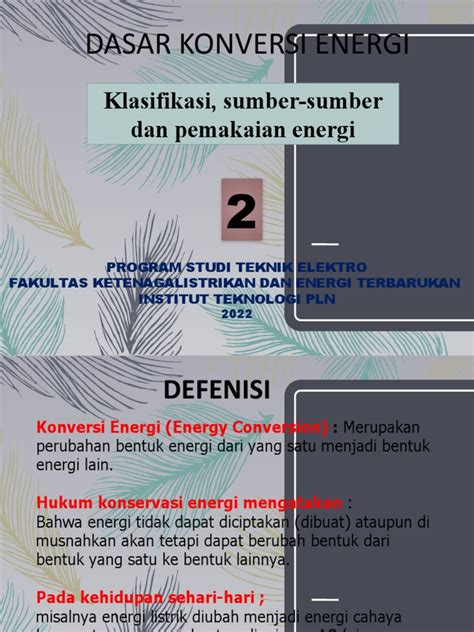 Dasar Konversi Energi Pdf