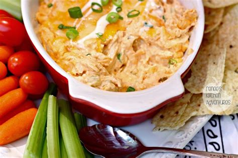 Creamy Ranch Buffalo Chicken Dip Renee S Kitchen Adventures