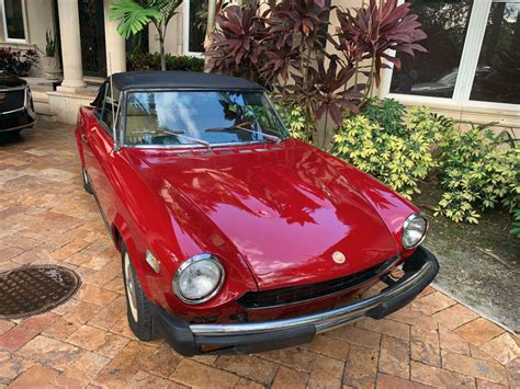 1975 Fiat 124 Sport Spider 4 Speed Convertible 1 Owner 12k Original