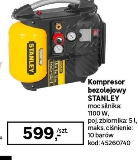 Kompresor Bezolejowy Stanley Promocja Leroy Merlin Ding Pl