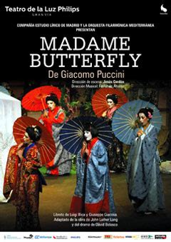 Madame Butterfly De Giacomo Puccini Pera Todos Al Teatro