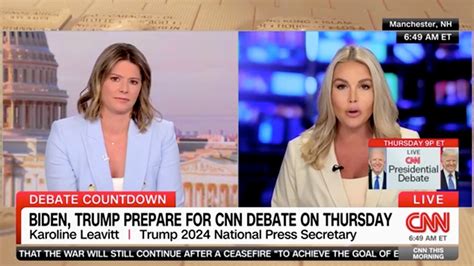 Cnn El Presentador Interrumpe A La Portavoz De Trump Por Criticar A Los Moderadores Del Debate