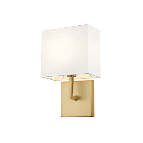 Z Lite Z Lite Saxon Contemporary Olde Brass 1 Light Wall Sconce The