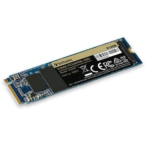 Solid State Drive SSD Verbatim Vi3000 512GB PCIe Gen 3 NVMe M 2