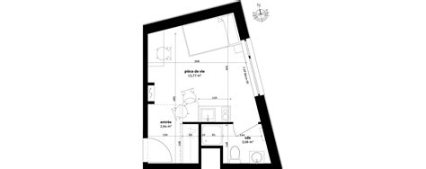 Plan Appartement T1 De 1977 M² Neuf à Strasbourg Résidence Step N°393