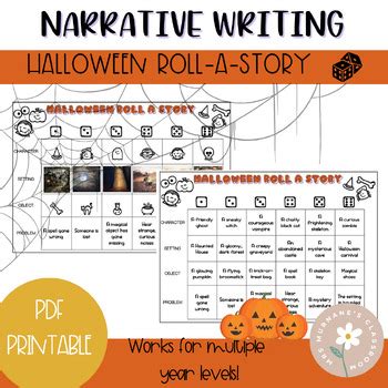 Halloween Roll A Story Narrative Writing By Mrs Murnane S Classroom