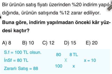 9 Sınıf Kar Zarar Problemleri 9 Konu Anlatımı