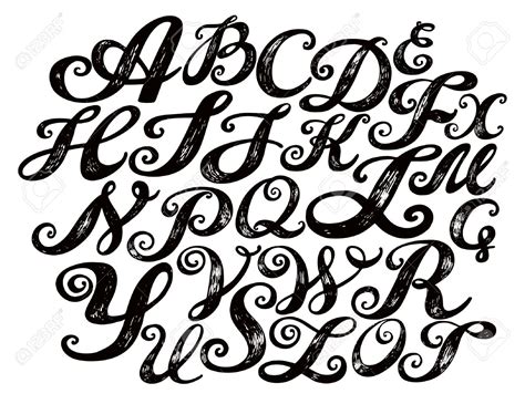 Fonts Drawing At Getdrawings Free Download