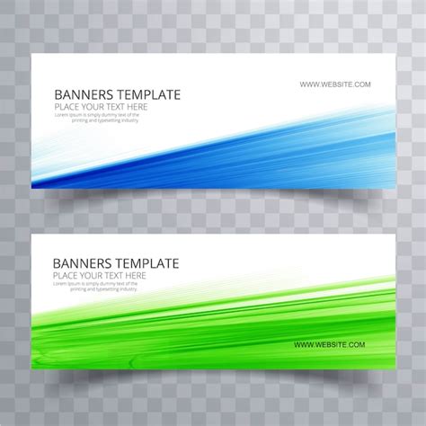 Dise O De Banners Ondulados Coloridos Abstractos Vector Gratis