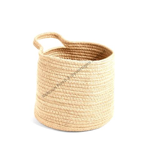 Modern Eco Friendly Jute Storage Baskets Handcrafted In Bangladesh New