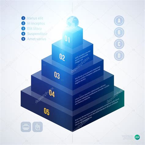 Isometric 3d Pyramid Chart Template Stock Vector Image By ©miaou Miaou