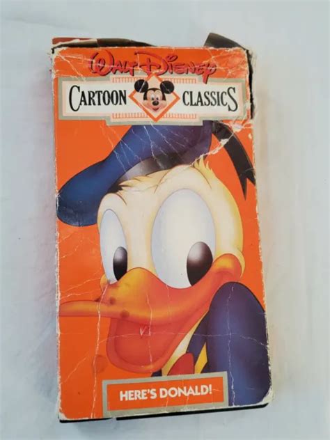 Walt Disney Cartoon Classics Heres Donald Vhs Tape Eur 5 63 Picclick Fr