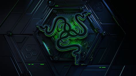 Online Crop Hd Wallpaper Green And Black Wooden Cabinet Razer Logo