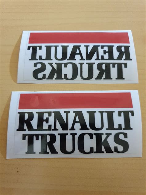 Sticker Renault Truck fond transparent Rétro Passion Story