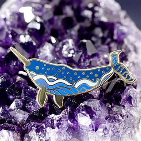 Starry Narwhal Enamel Pin Pininn