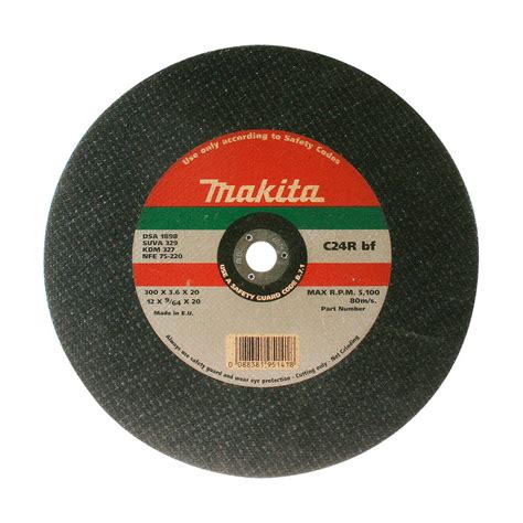 Makita P 24474 12 Abrasive Cutting Disc 20mm Bore Metal