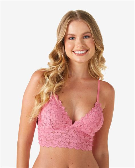 Riachuelo Sutiã Bralette Renda Bojo Removível Rosa Riachuelo