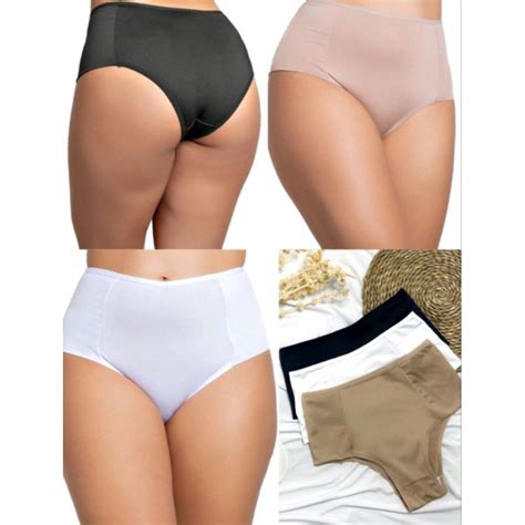 kit calcinha Pala Dupla conforto Gestante e Pós Parto Segura Barriga Cintura alta Lingerie