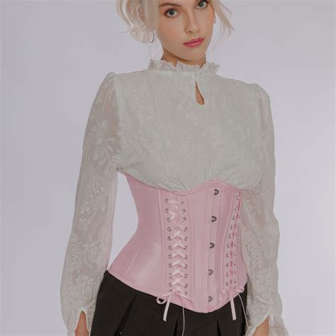 Annette Ready Made Custom Corset Pink Satin