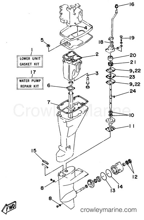 Repair Kit Outboard Hp T Elhv Crowley Marine