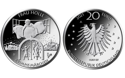 Deutschland 20 Euro 2021 Frau Holle Deutschland Länder Eurocoinhouse