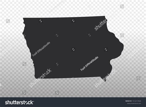 Iowa Map USA United States Of America Map Royalty Free Stock