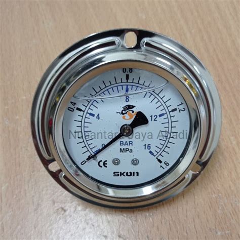 Jual Pressure Gauge Payung Center Back Stainless Skon Inchi