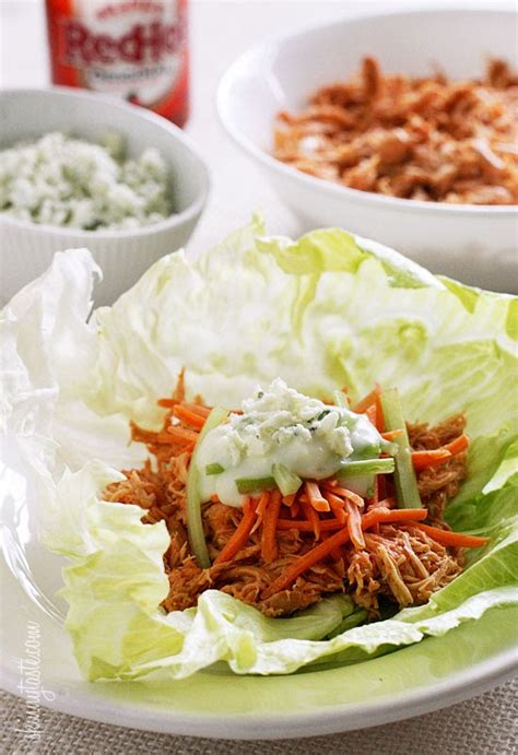 Crock Pot Buffalo Chicken Lettuce Wraps Skinnytaste