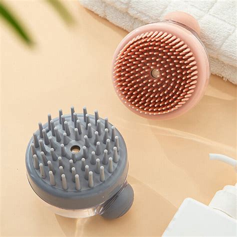 Pc Silicone Shampoo Scalp Shower Body Washing Hair Massage Brush C Ln