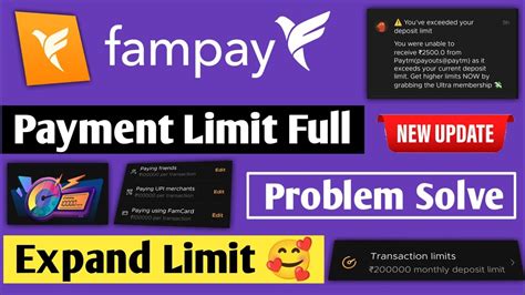 Fampay Payment Limit Full Problem Kaise Solve Kare How To Solve