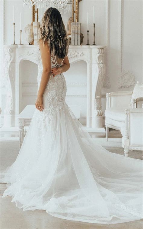 Lace Wedding Dress With Back Detail True Society Bridal