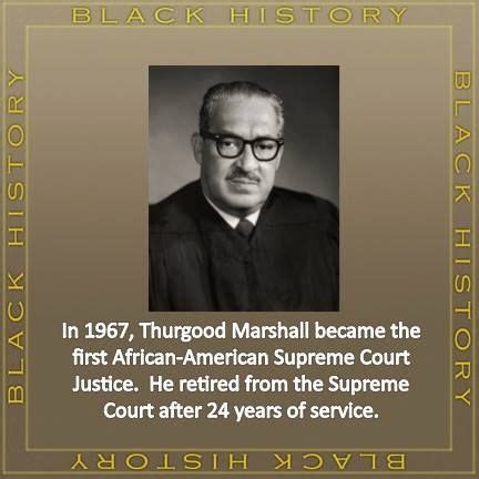 Thurgood Marshall Black African American African American History