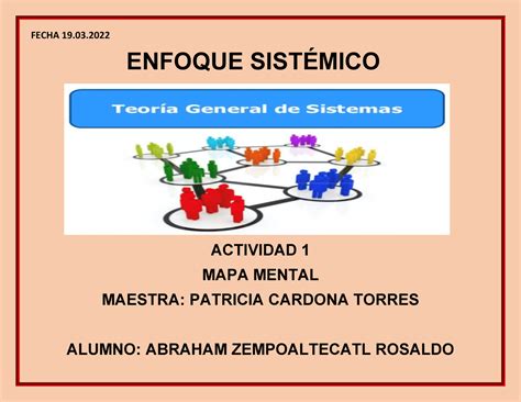 Actividad 1 completa de la materia de enfoque sistémico ENFOQUE