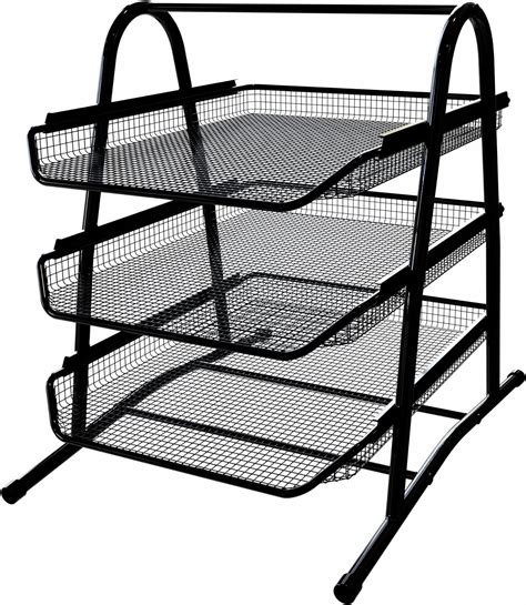 Amazon Pack Stackable Wide Entry Wire Grid Desk File Document