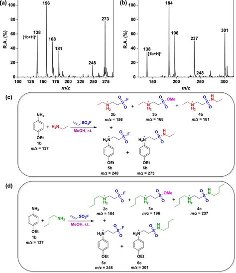 Mass Spectra After Concerted Aza Michael Addition And SuFEX Reaction Of