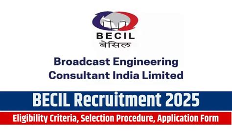 Becil Recruitment Notice Out For Post Eligibility Details