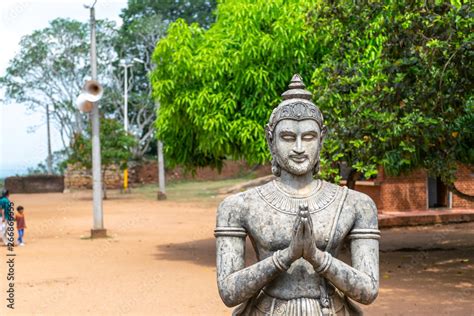 Statue of King Devanampiyatissa in Mihintale Temple, Mihintale ...