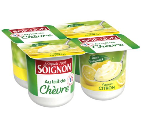 Yaourt Brass Citron Au Lait De Ch Vre Yaourts Soignon