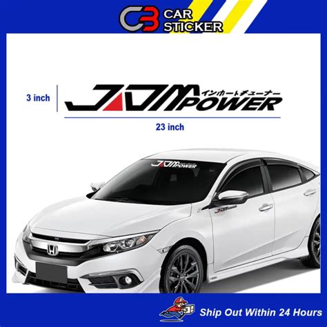 Jdm Power Car Sticker Cs737 Lazada