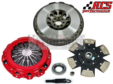 Acs Stage Racing Clutch Kit Light Flywheel Fits Nissan Z L