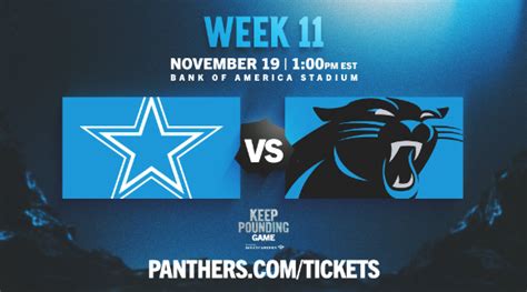 Carolina Panthers vs. Dallas Cowboys Tickets (Nov. 19th at 1 ...