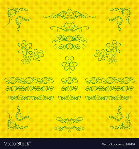 Shamrock border vector by mkoudis - Image #373741 - VectorStock