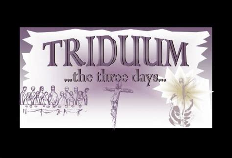 the Triduum - food for faith