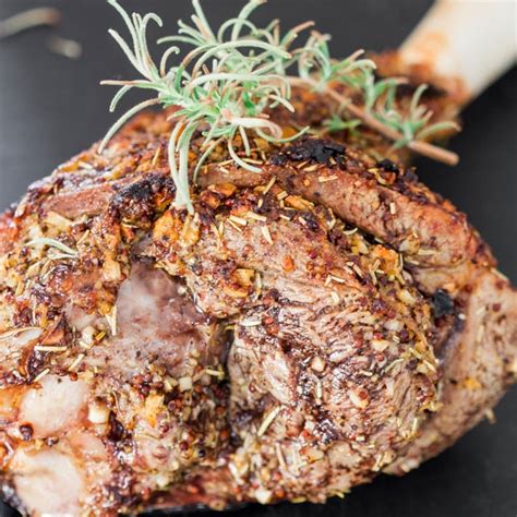 Rosemary and Garlic Roasted Leg of Lamb - Jo Cooks