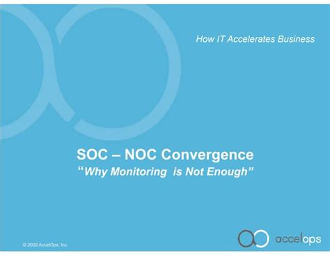 accelops soc noc convergence