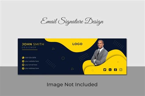 Moderne Vector Minimalistische Professionelle E Mail Signatur Vorlage