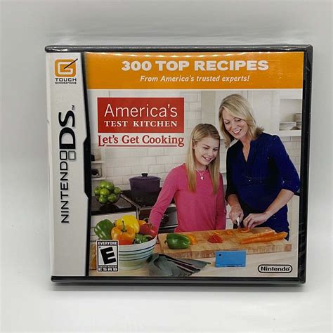 America S Test Kitchen Let S Get Cooking Nintendo DS 300 Recipes SEALED