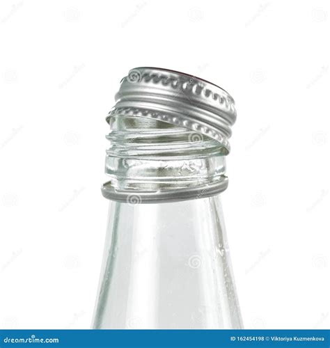 glass bottle  metal lid close  stock photo image  drug