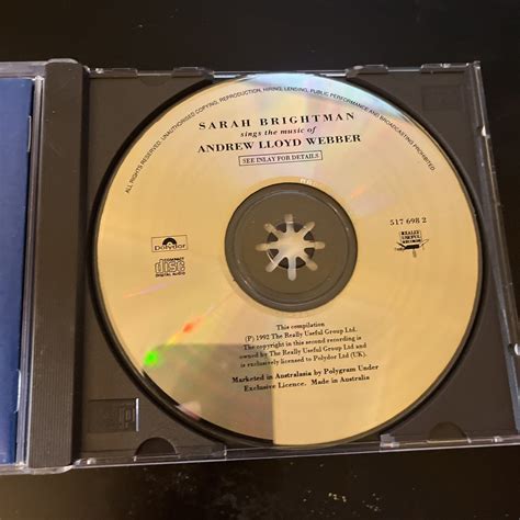 Sarah Brightman Sings The Music Of Andrew Lloyd Webber Cd 1992